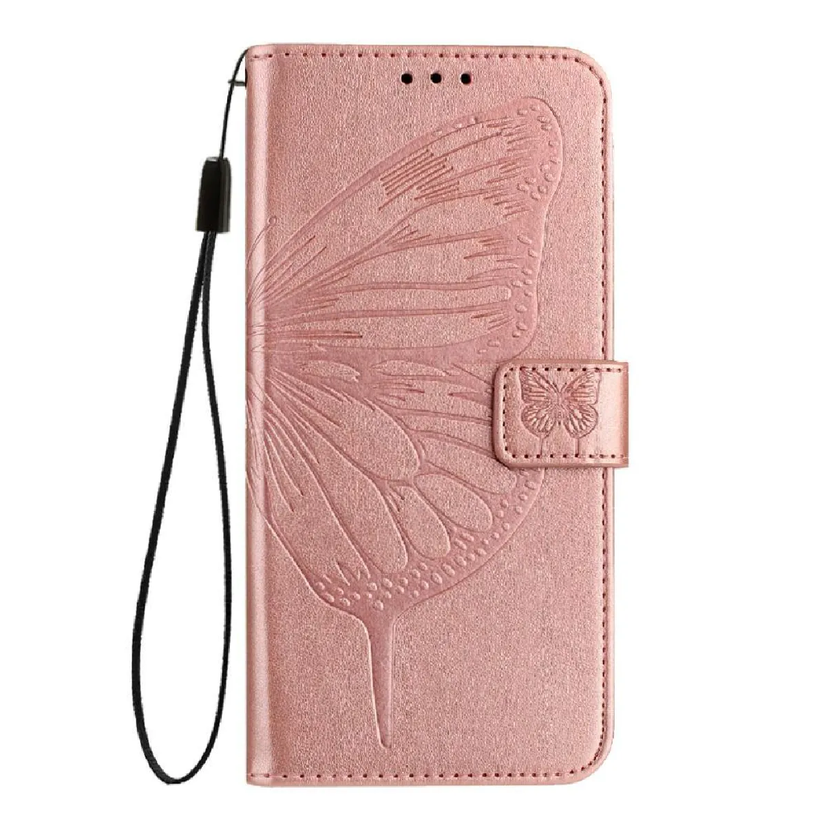 Générique Rose Étui Portefeuille En Similicuir Realme C75 4G - Or