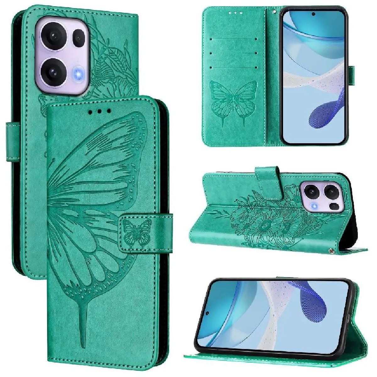 Générique Vert Étui Oppo Reno 13 Pro