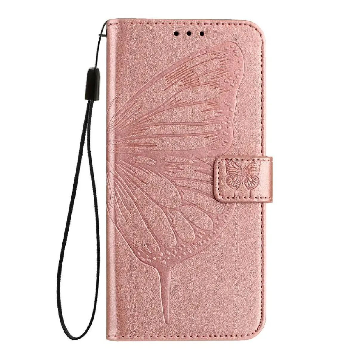 Générique Rose Étui Portefeuille Avec Support Réglable Oppo Reno 13 - Or