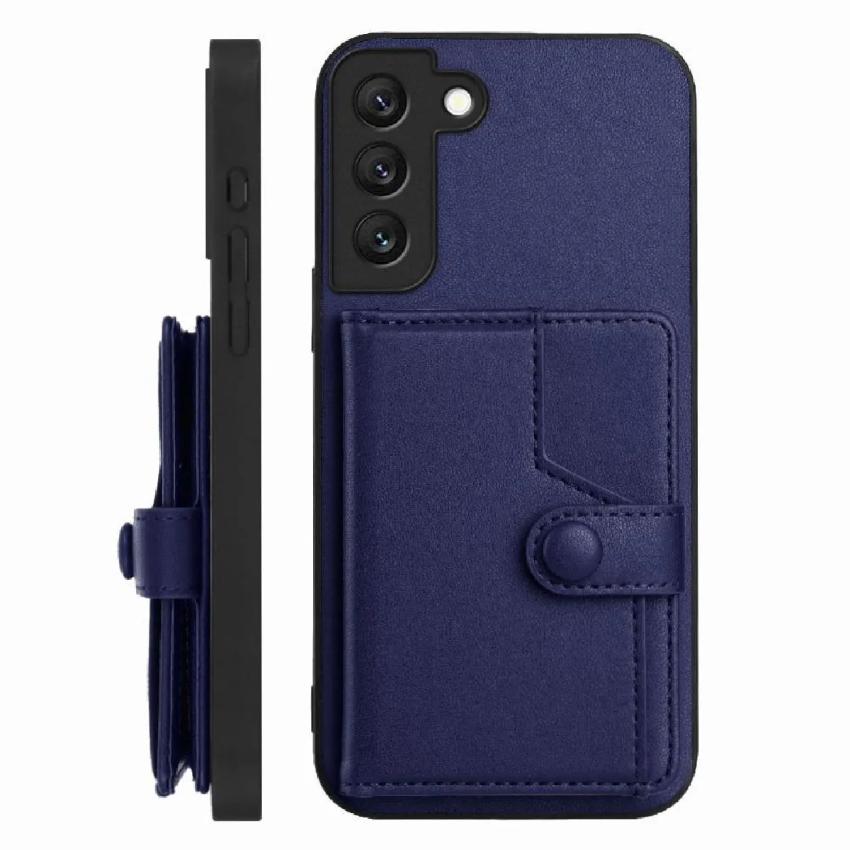 Générique Bleu Coque Portefeuille Samsung Galaxy S22 Pro