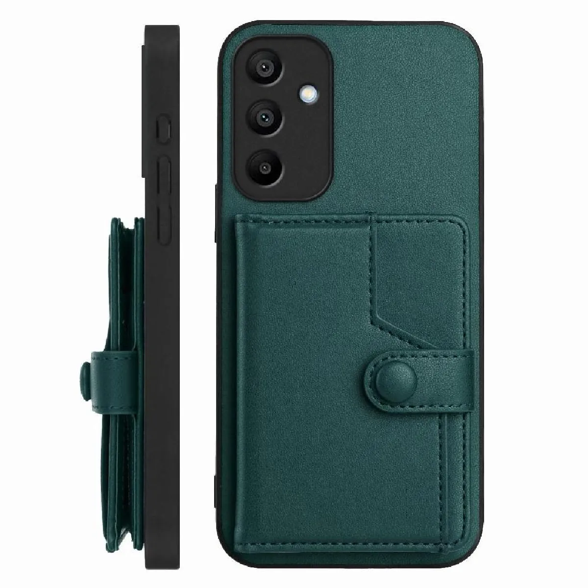 Générique Vert Coque Portefeuille Avec Support Et Porte-Cartes Samsung Galaxy A15 4G
