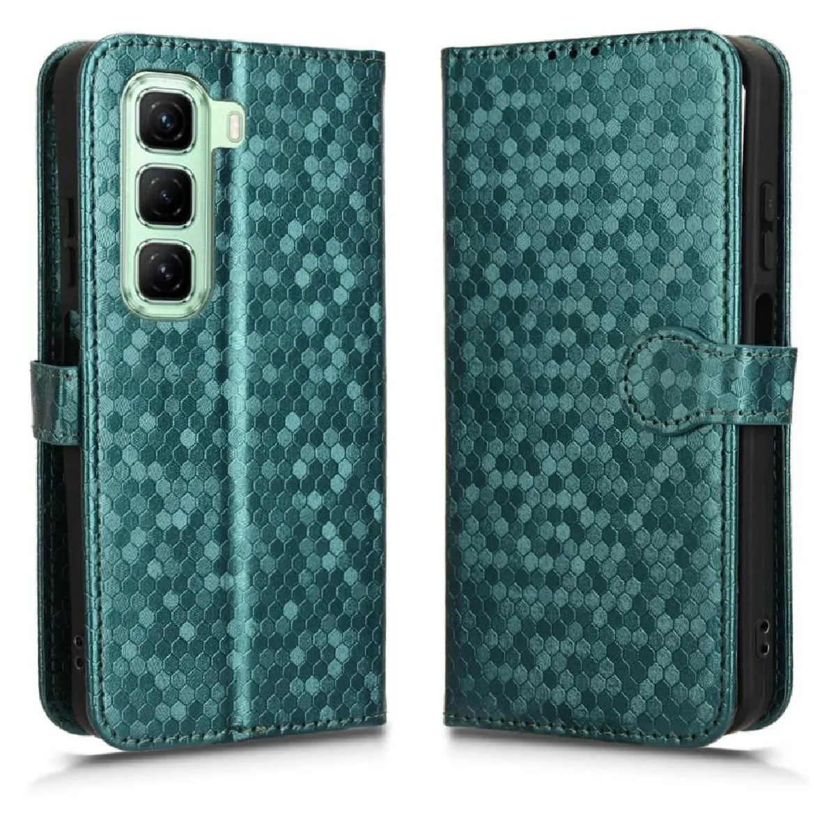 Générique Vert Étui Portefeuille En Similicuir Infinix Hot 50 4G