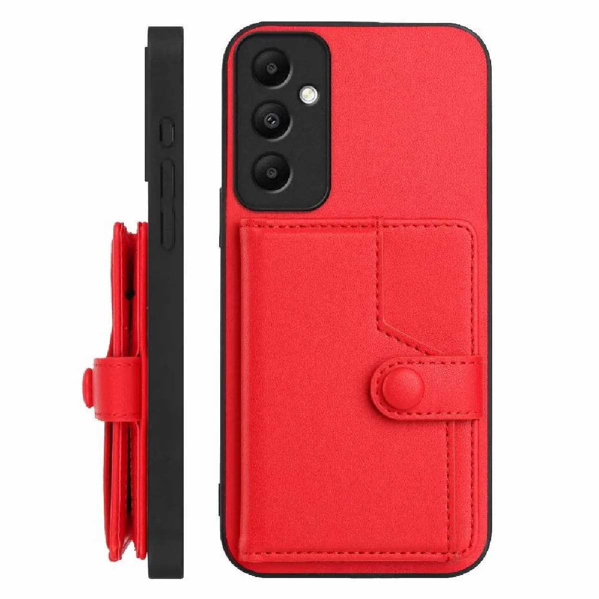 Générique Rouge Coque Portefeuille Samsung Galaxy A05s