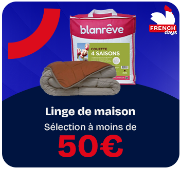 French Days - Linge de maison à moins de 50€