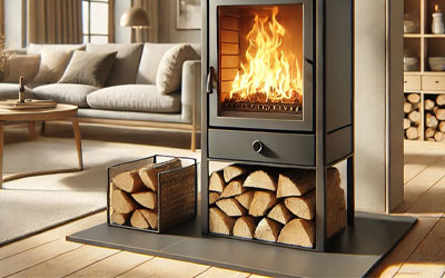 chauffage au poêle à bois