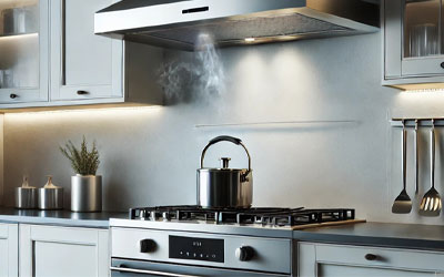 casserole sur une plaque de cuisson