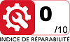 Indice de réparabilité : 0/10
