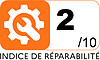 Indice de réparabilité : 2/10
