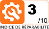 Indice de réparabilité : 3/10