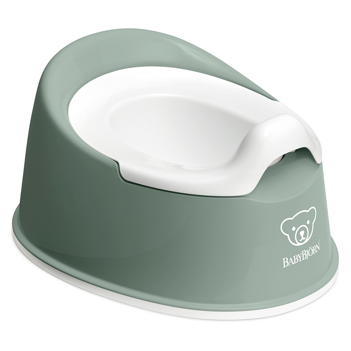 BABYBJÖRN Marchepied Safe Vert Foncé/Blanc - Pour Enfants Autonomes Et En Sécurité