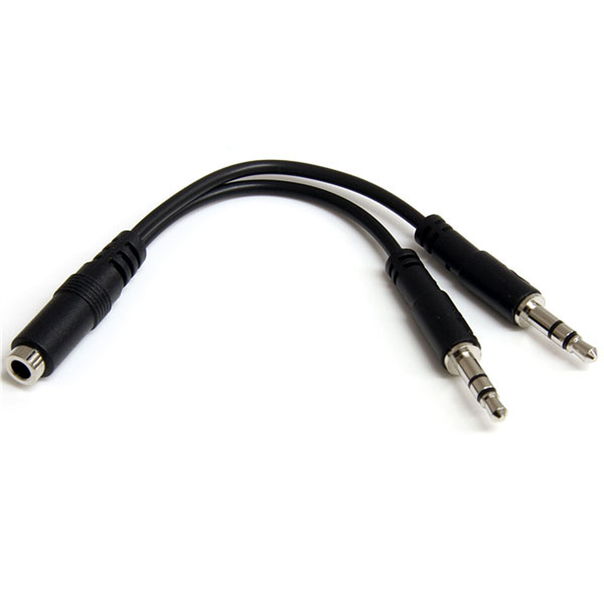StarTech.com Câble adaptateur Jack 3.5 mm à 4 broches vers 2x Jack 3.5 mm à 2 broches