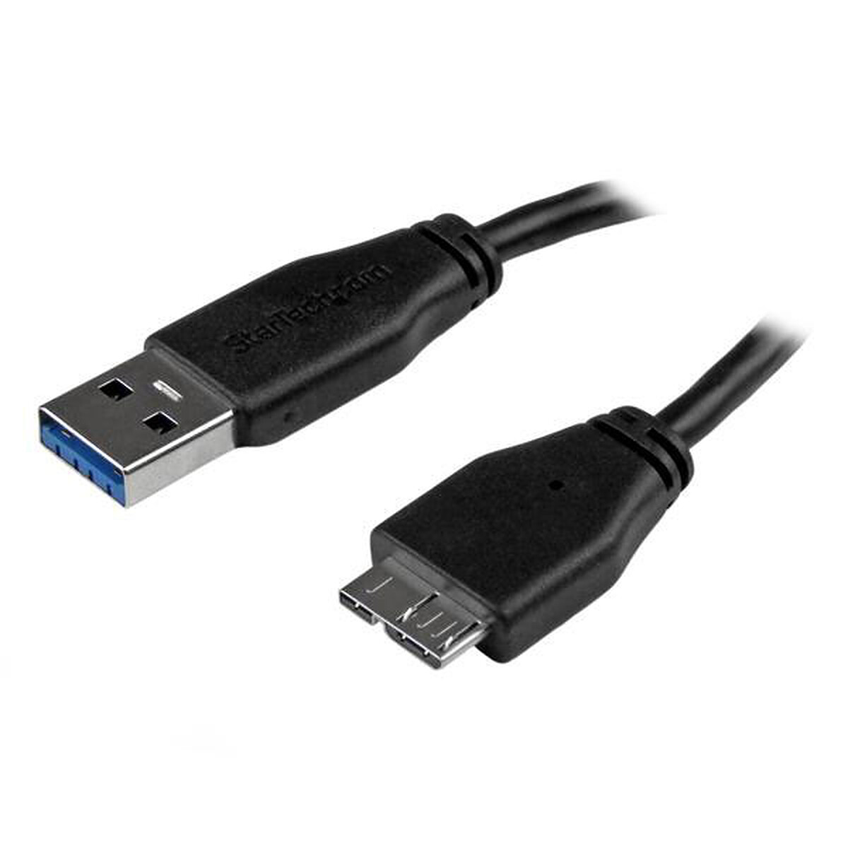 StarTech.com Câble slim USB-A 3.0 vers micro USB-B 3.0 - M/M - 2 m - Noir - Startech Com