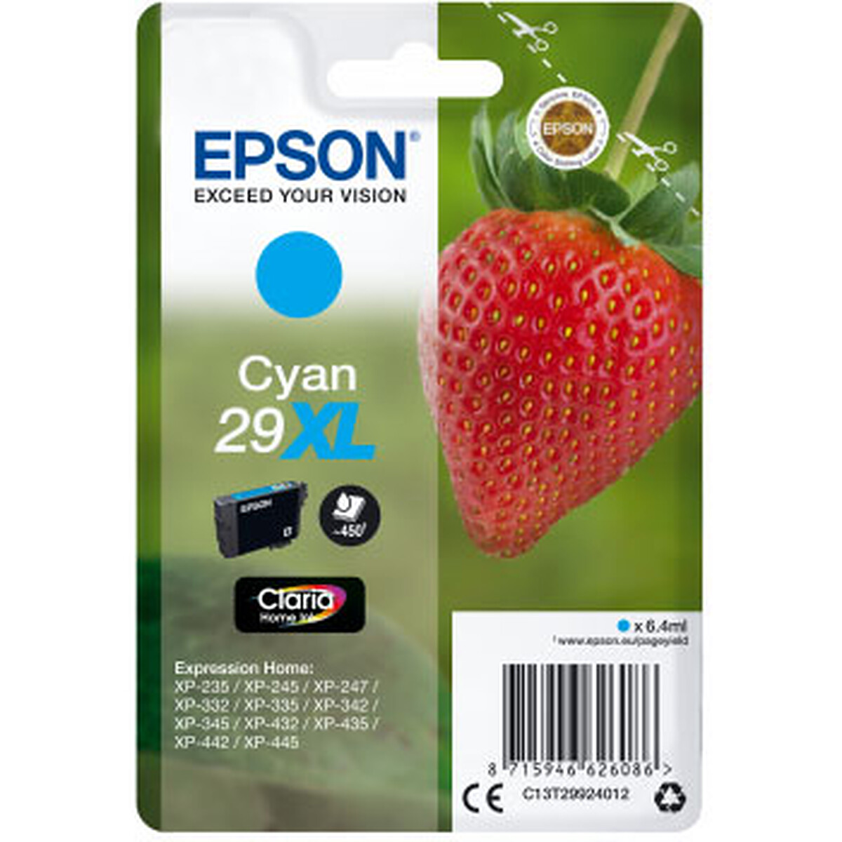 Epson Fraise 29XL Cyan
