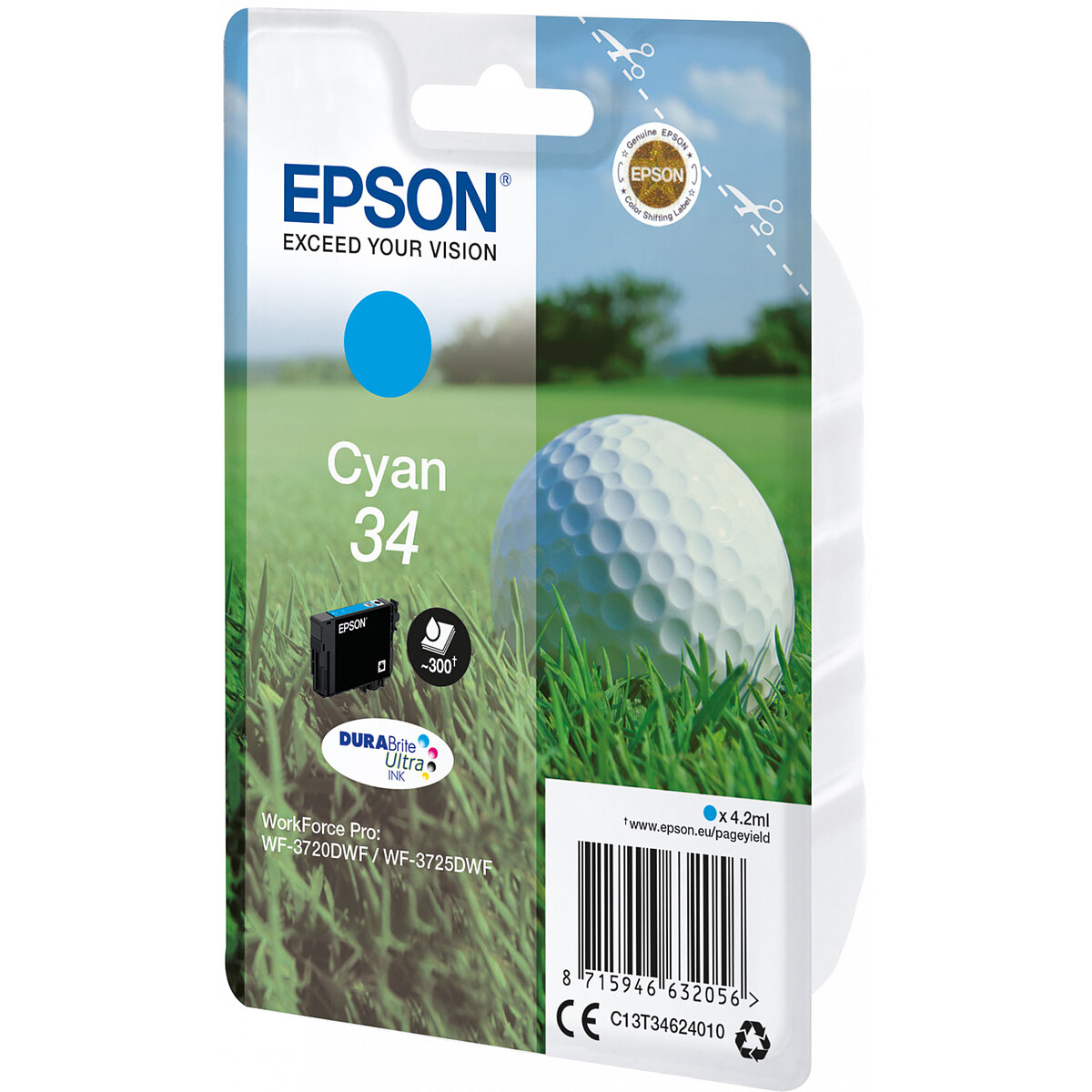 Epson Balle de Golf Cyan 34