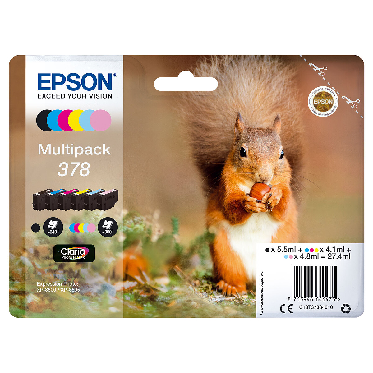 Epson Ecureuil Multipack 378 - vue 1
