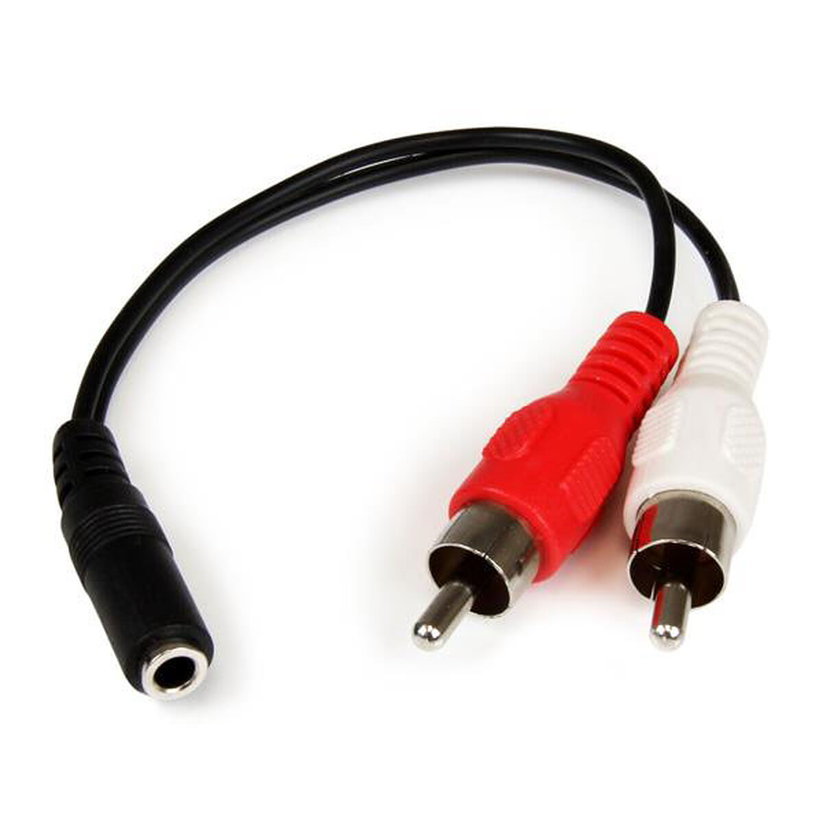 StarTech.com Câble audio stéréo Jack 3.5 mm vers 2 x RCA F/ 15 cm