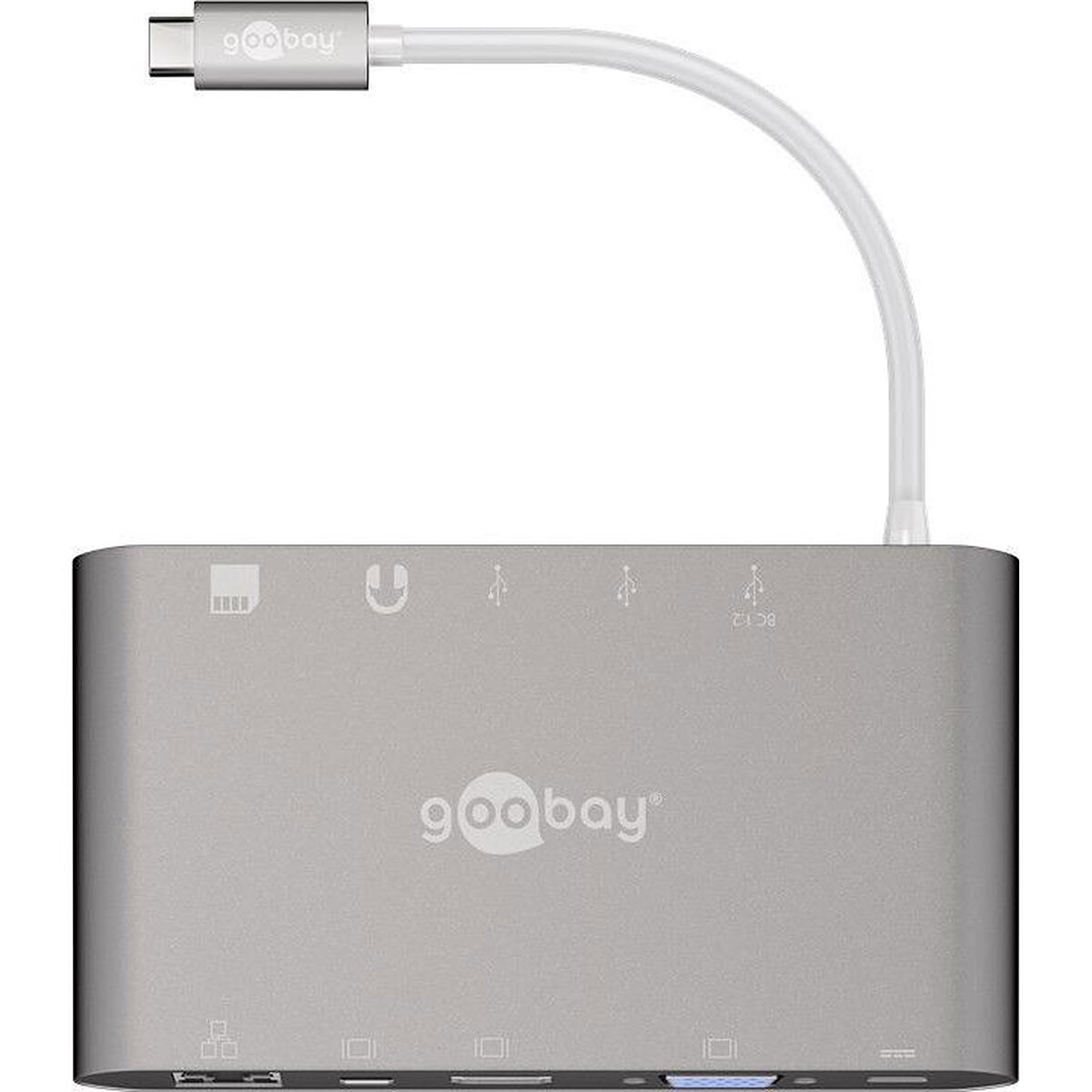 Station d'accueil et réplicateur de ports USB-C vers USB-C/HDMI/VGA/miniDP/USB 3.0/Ethernet/SD/microSD