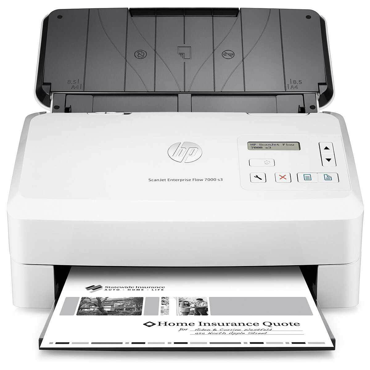 Scanner de documents HP Scanjet 7000 s3 Recto verso 600 dpi 75 ppm Chargeur automatique de documents - vue 7