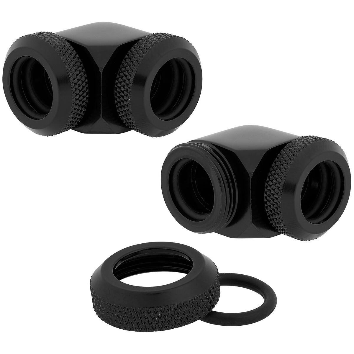Corsair Hydro X Series XF Raccords à 90° - Noir (x 2)