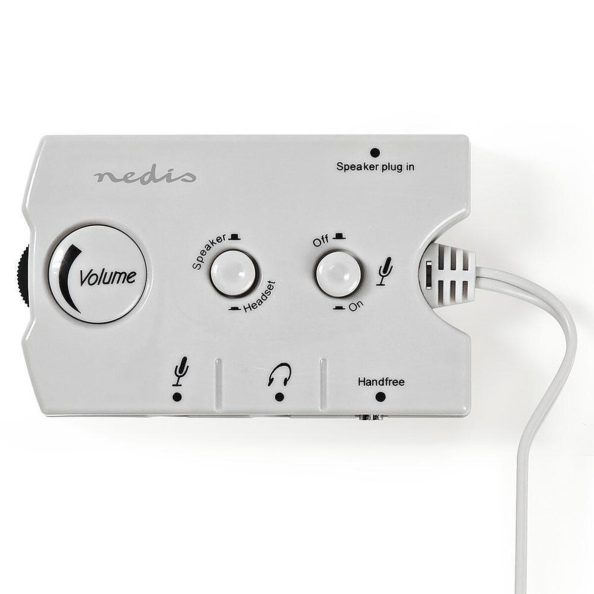 Commutateur audio Nedis ASCR10020GY Ivoire