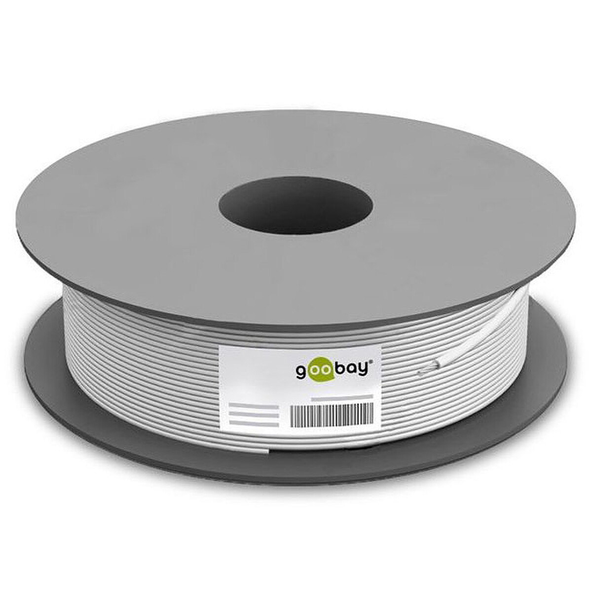 Goobay câble réseau catégorie 6 S/FTP (PiMF) 305 mètres (Gris) - Goobay