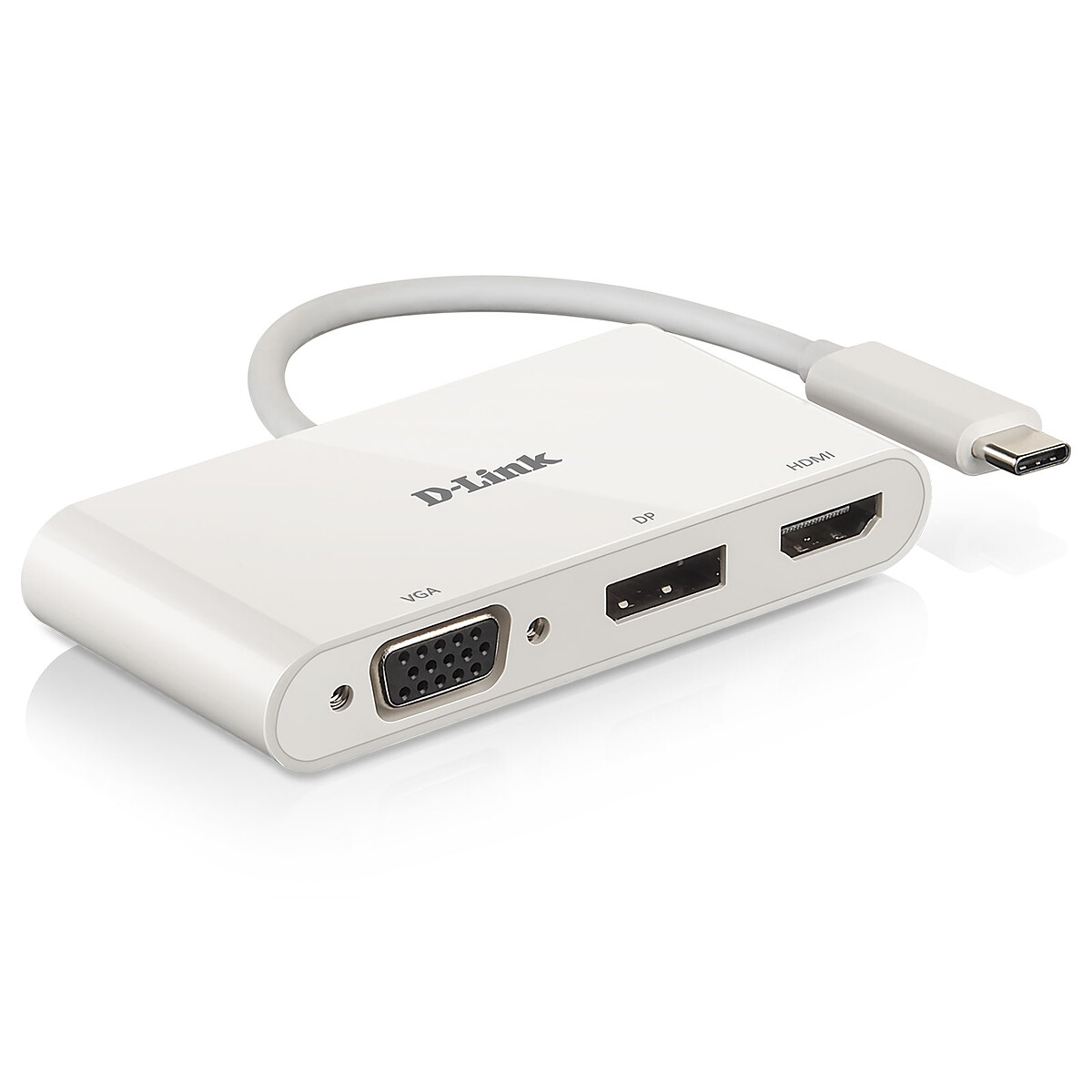 Adaptateur USB-C 3-en-1 vers HDMI/VGA/DisplayPort