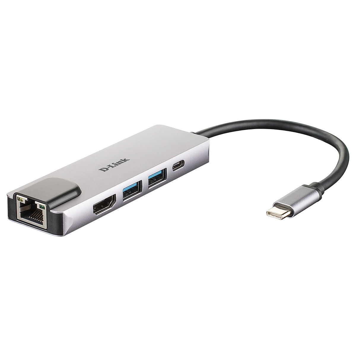 Hub USB-C 5-en-1 vers HDMI/USB/USB-C/Ethernet + Power Delivery (60 W)