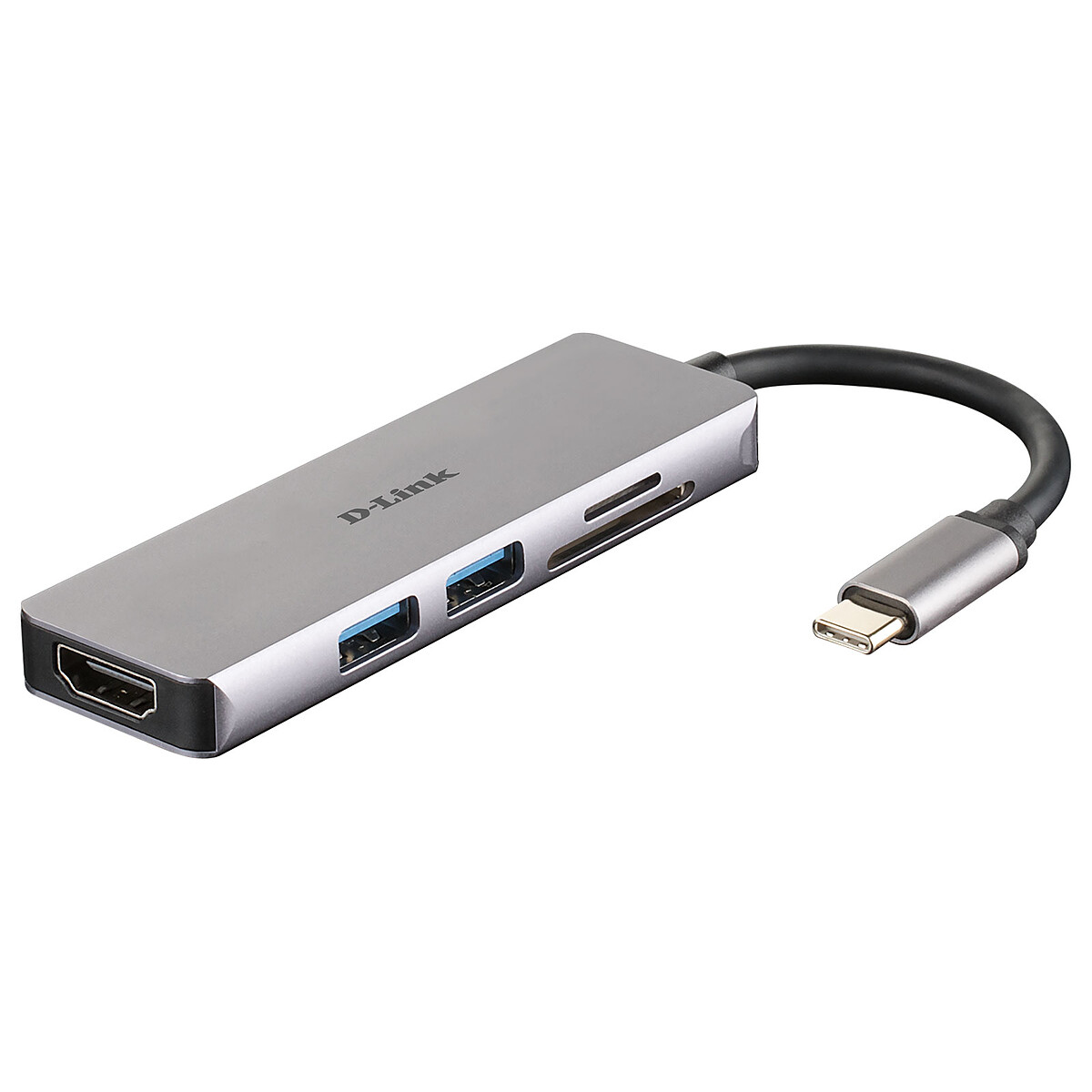 Hub USB-C 5-en-1 vers HDMI/USB/microSD/SD