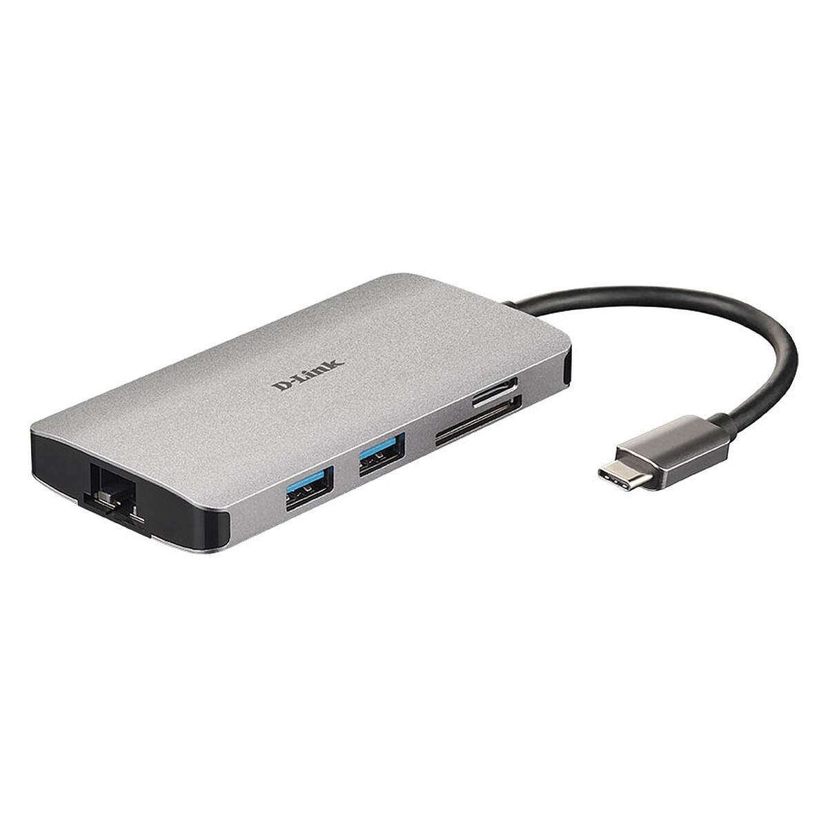 Hub USB-C 8-en-1 vers HDMI/Ethernet/USB/USB-C/microSD/SD