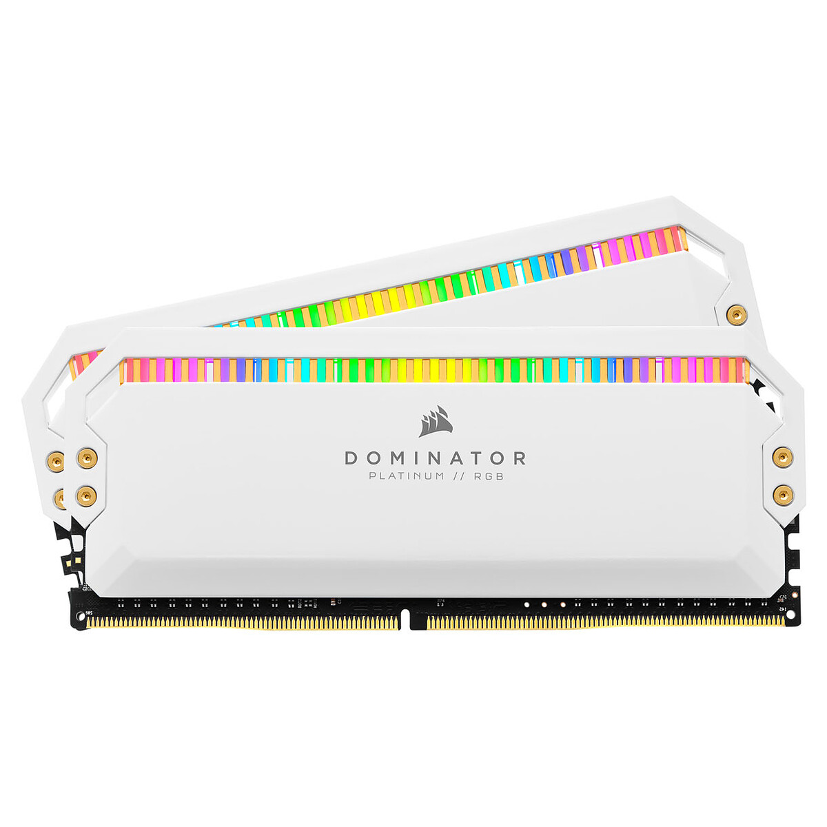 Corsair Dominator Platinum RGB 32 Go (2 x 16 Go) DDR4 3600 MHz CL18 – Blanc