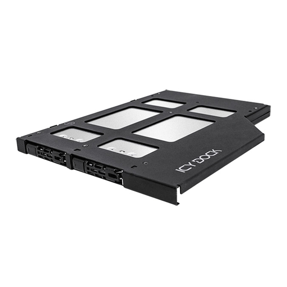 Rack Amovible 2x SSD NVMe M.2 pour ordinateur portable à installer sur le slot du lecteur optique (9.5 mm)