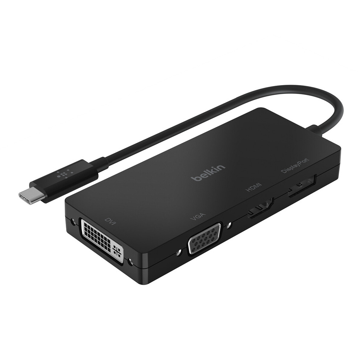 Station d'accueil USB-C avec 1x HDMI 4K, 1x DisplayPort, 1x DVI, 1x VGA