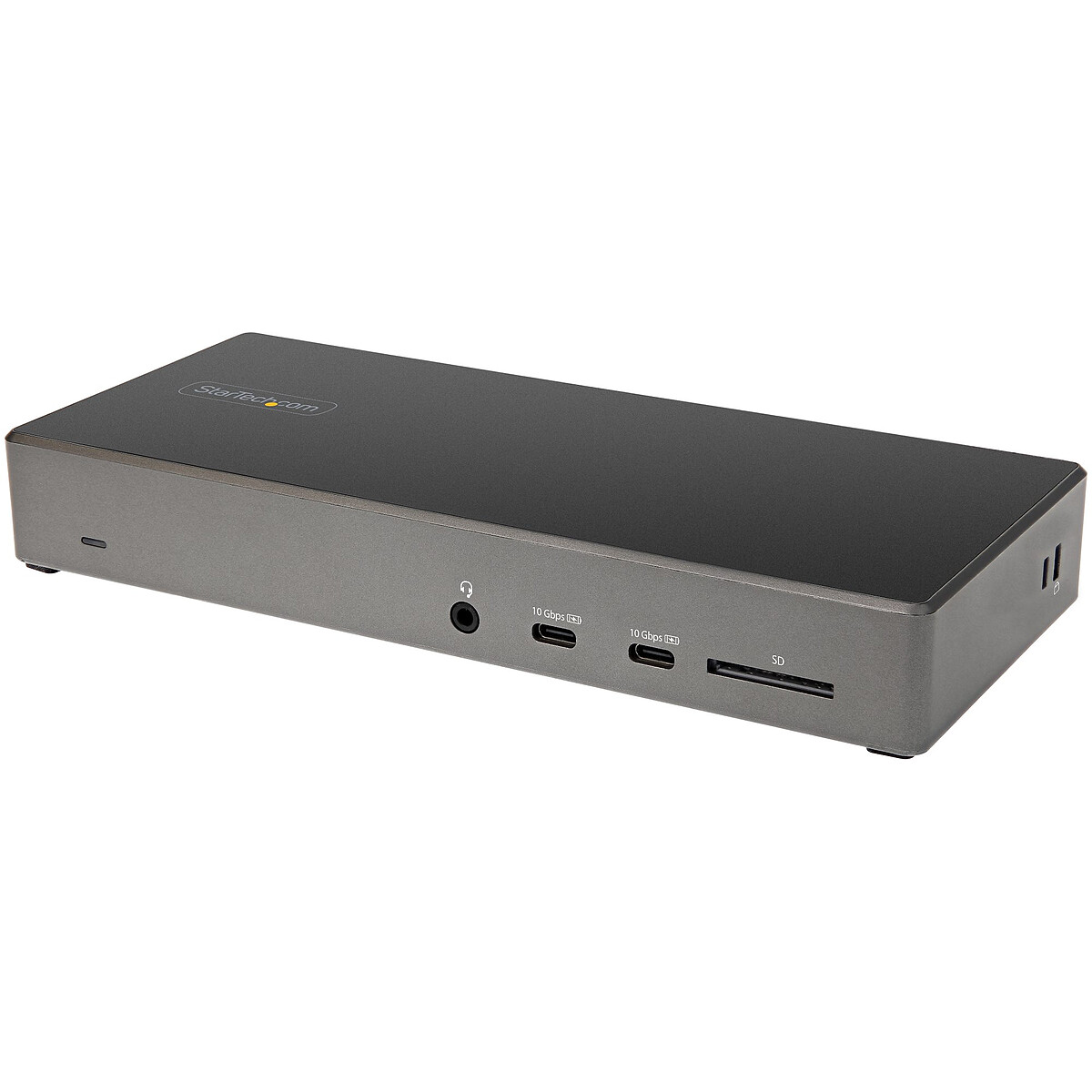 Station d'accueil USB-C Triple 4K avec Display Port 1.4 et HDMI 2.0, 6x Ports USB, 1x port Gigabit Ethernet, 1x Mini-jack 3.5 mm, 1x port SD, avec Power Delivery 100 W