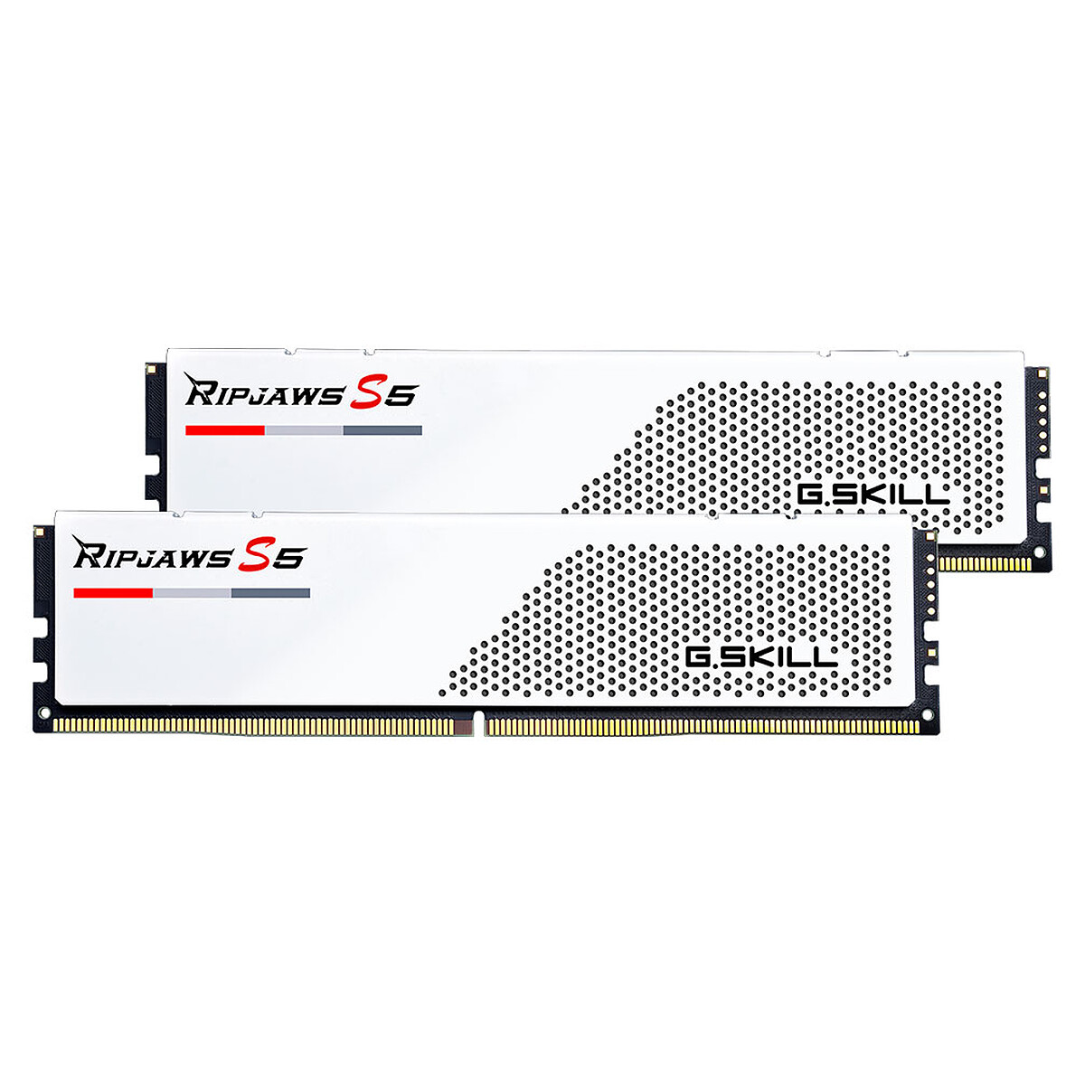 G.Skill RipJaws S5 Low Profile 64 Go (2 x 32 Go) DDR5 6000 MHz CL28 – Blanc