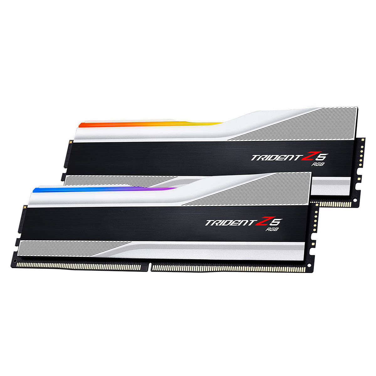 G.Skill Trident Z5 RGB 32 Go (2 x 16 Go) DDR5 6000 MHz CL30 - Argent
