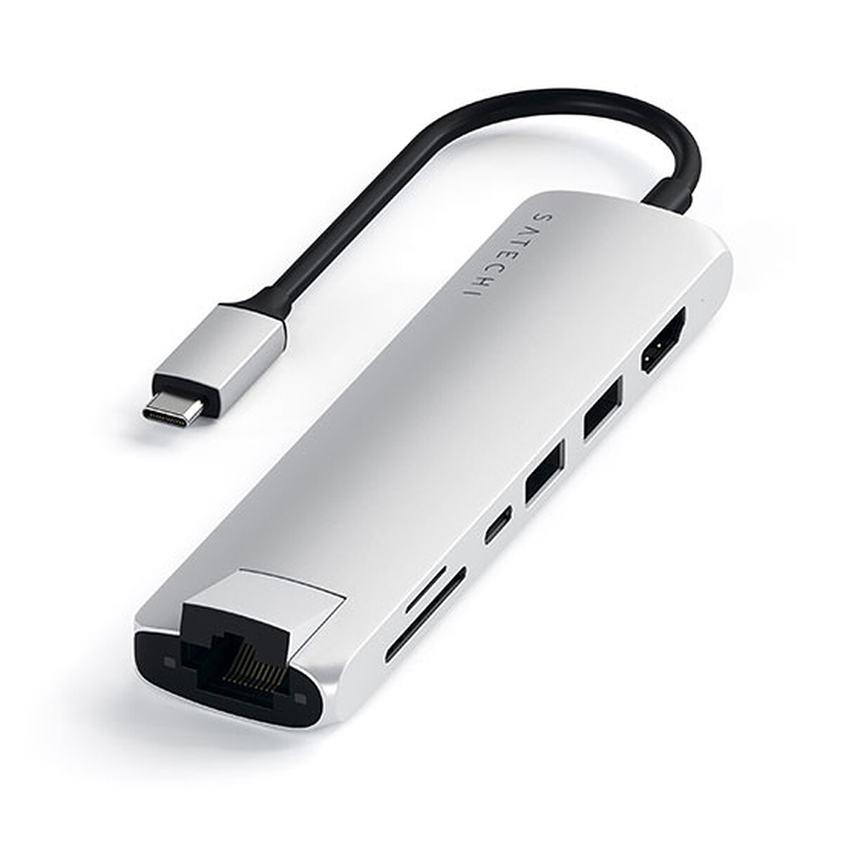 Hub 7-en-1 sur port USB-C avec port Ethernet compatible Apple MacBook / iPad / iMac