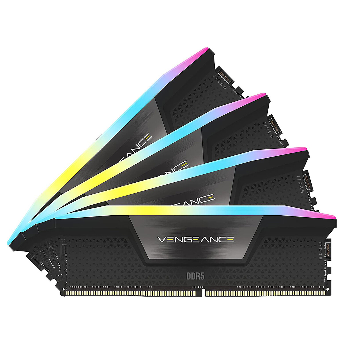 Corsair Vengeance RGB DDR5 128 Go (4 x 32 Go) 5600 MHz CL40 – Noir