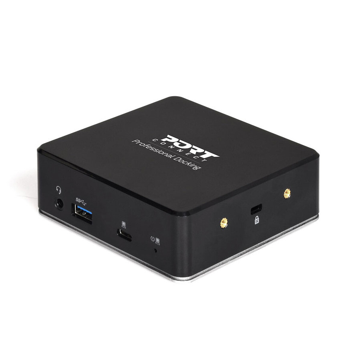 Station d'accueil USB-C/USB-A 3.0 vers 2 ports HDMI + 3 ports USB-A 3.0 + 1 port USB-C + 1 port Ethernet + 1 port jack audio