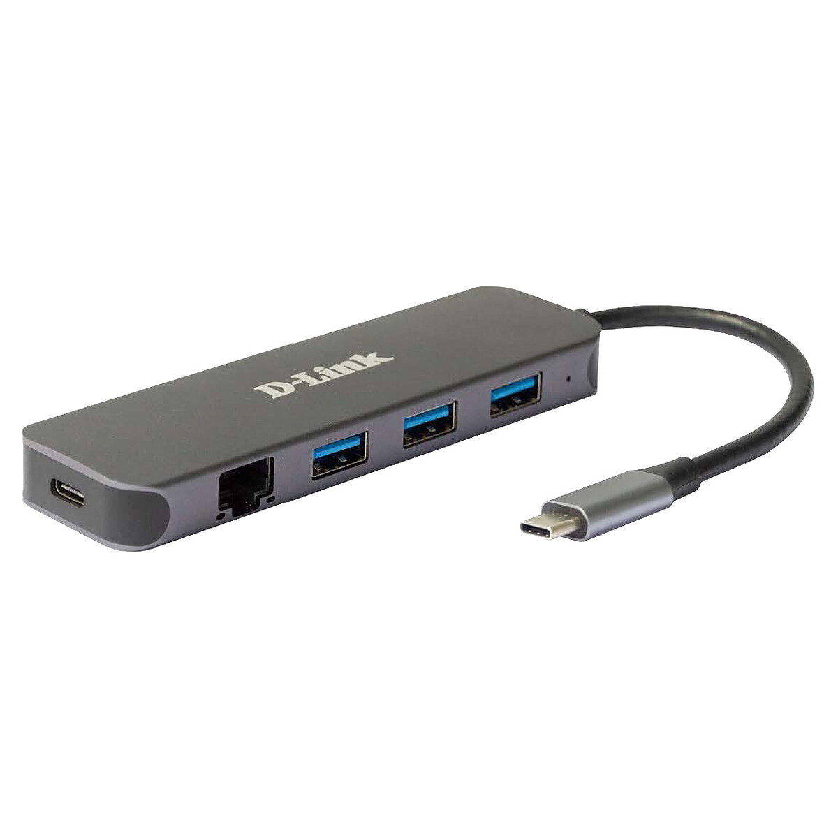 Hub USB-C 5-en-1 vers USB/USB-C/Ethernet + Power Delivery (60 W)