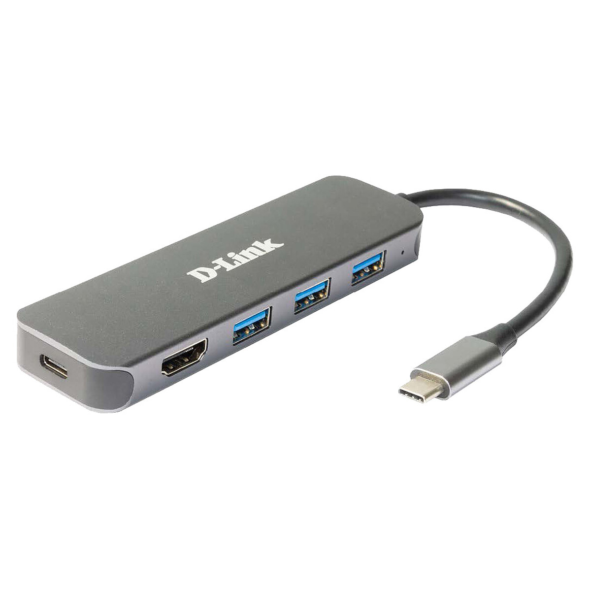 Hub USB-C 5-en-1 vers HDMI/USB/USB-C + Power Delivery (60 W)