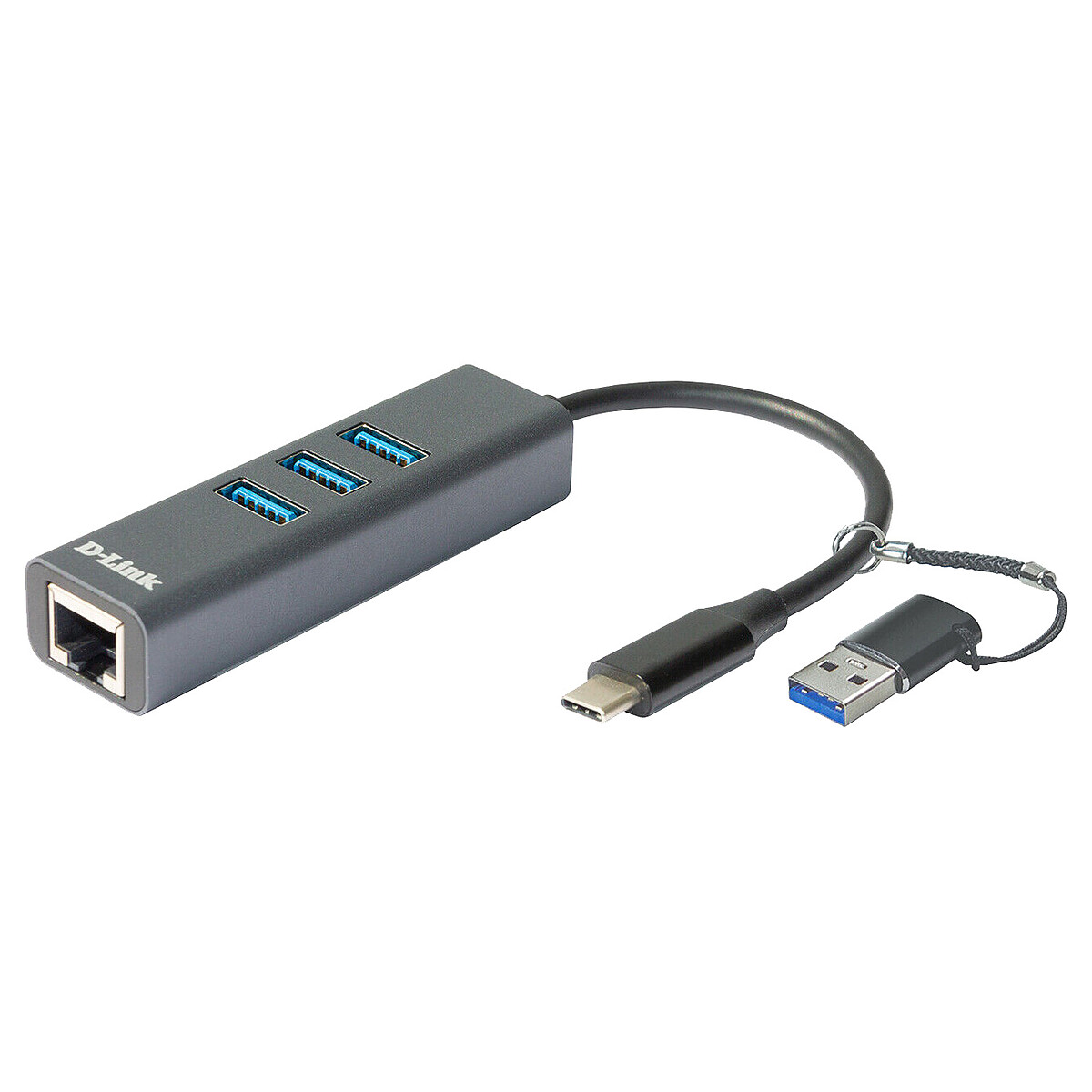 Hub USB-C vers USB/Ethernet