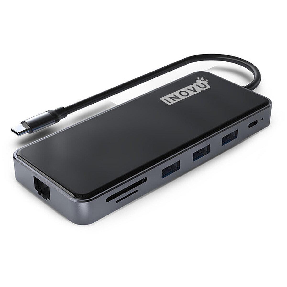 USB-C avec 2 ports HDMI/VGA/USB 2.0/3x USB 3.0/Ethernet /Audio/microSD/SD/USB-C (PD 100W)