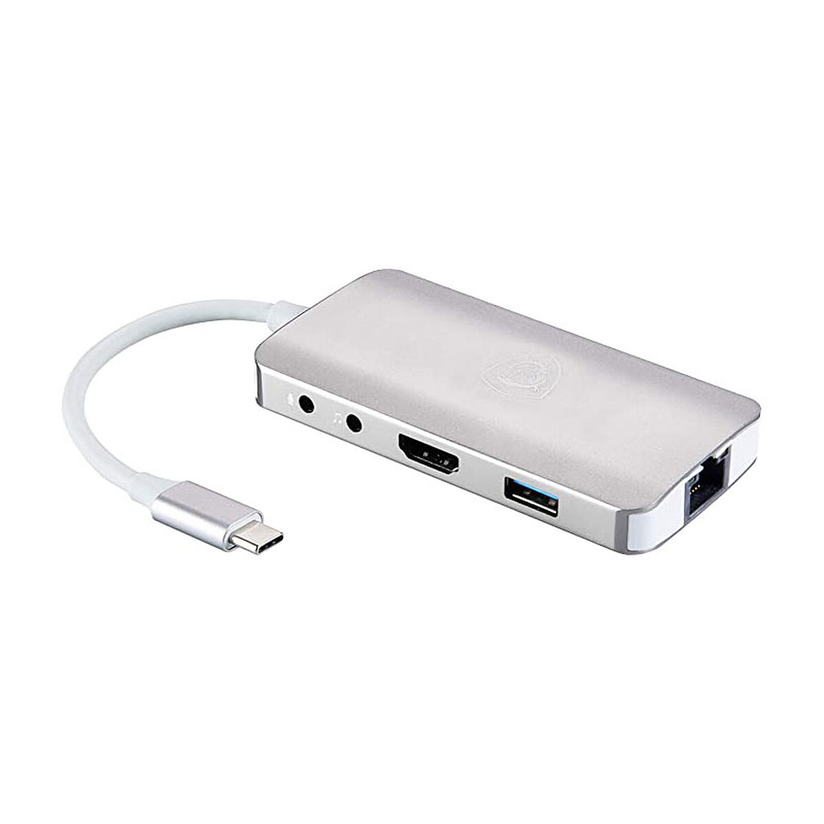 Station d'accueil USB-C avec HDMI / 2x USB 3.0 / 1x USB-C / SD Card / Ethernet / 2x Jack 3.5 mm