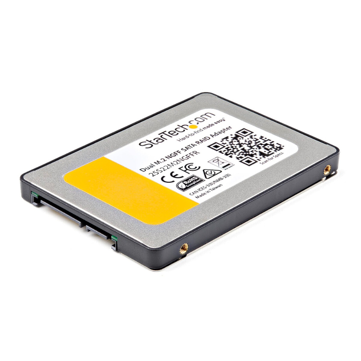 StarTech.com Kit de Montage pour 2 SSD M.2 vers SATA 2,5″ avec RAID