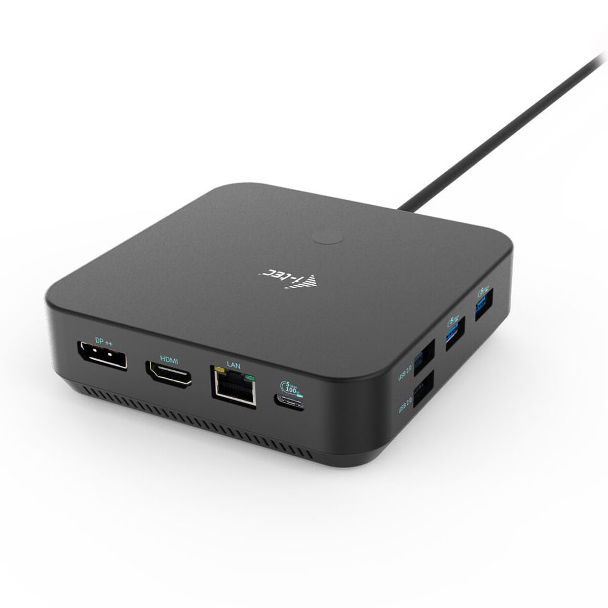 Station d'accueil USB-C avec 2x DisplayPort / 1x HDMI / 1x USB-C 3.1 / 3x USB 3.0 / 2x USB 2.0 / 1x Gigabit Ethernet / 1x port 3.5 mm Combo