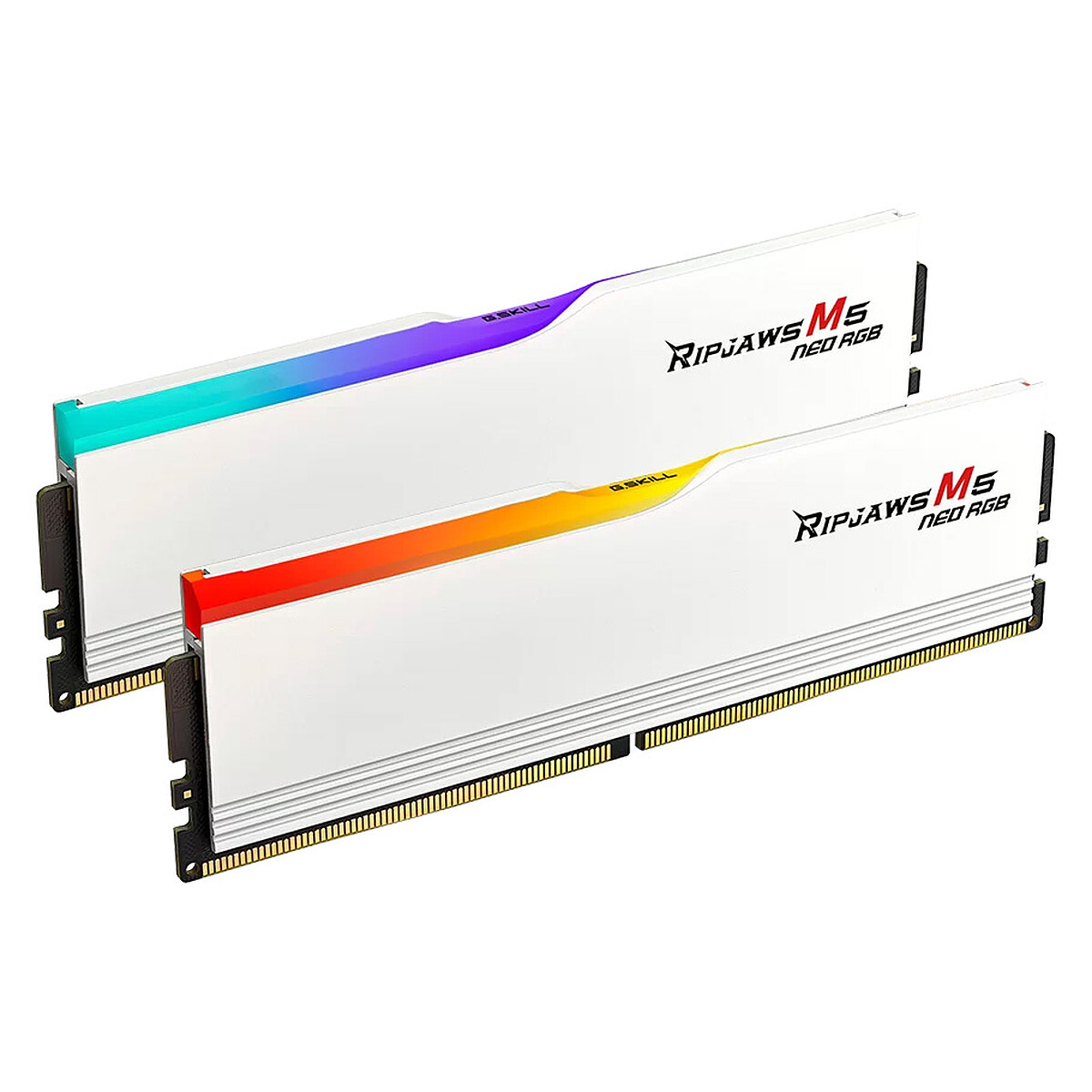 G.Skill Ripjaws M5 Neo RGB 64 Go (2 x 32 Go) DDR5 6000 MHz CL30 – Blanc
