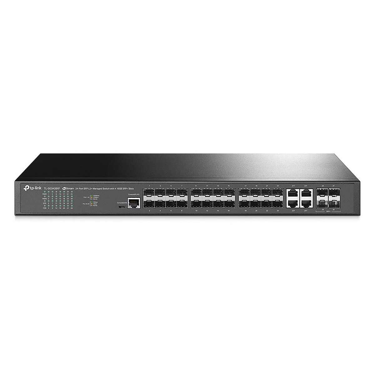 Switch TP LINK Omada SG5428XF 24 Ports Gestionable L3 Montage en Rack - vue 2