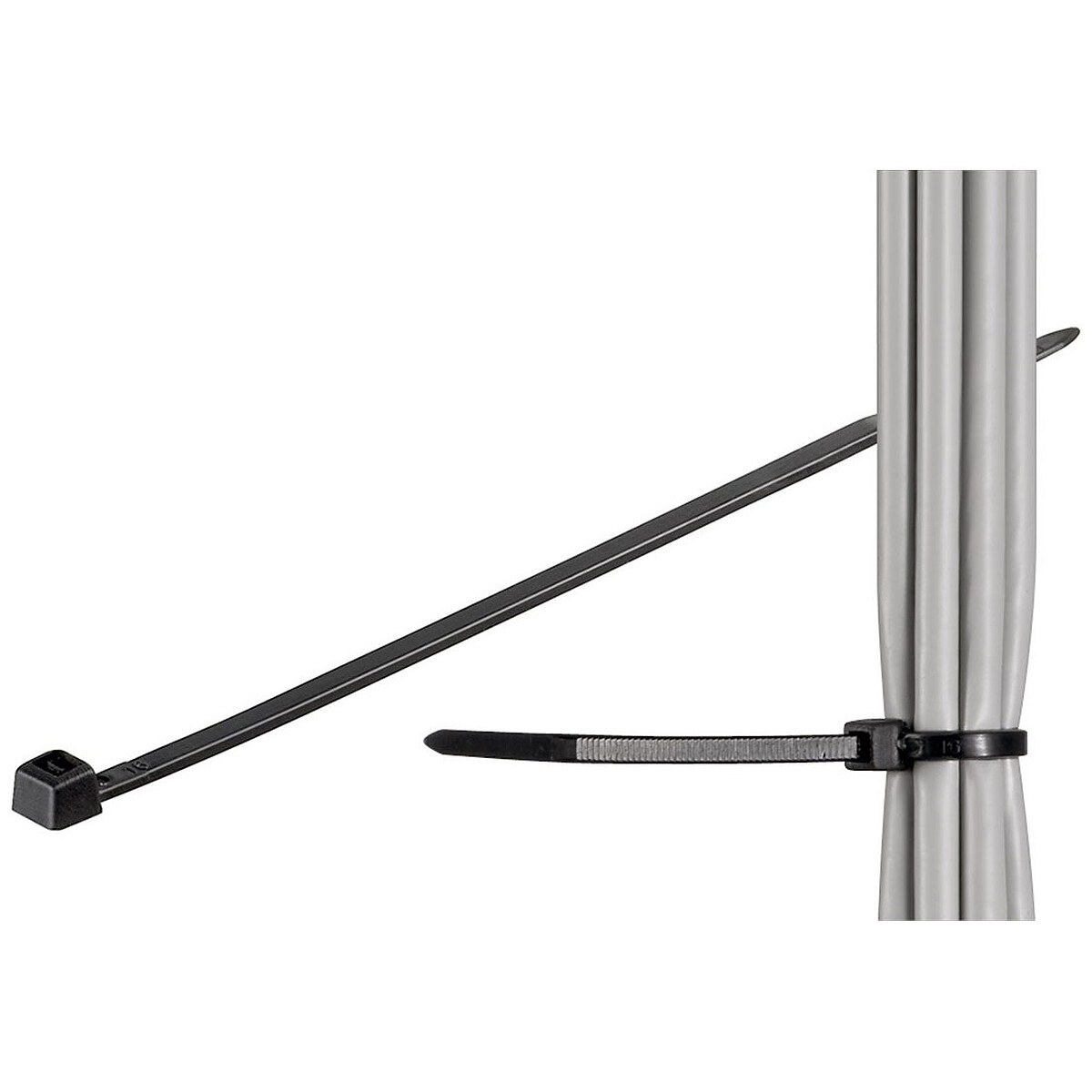 Goobay Serre-câbles 200 x 3.5 mm (par 100) - Noir - Goobay