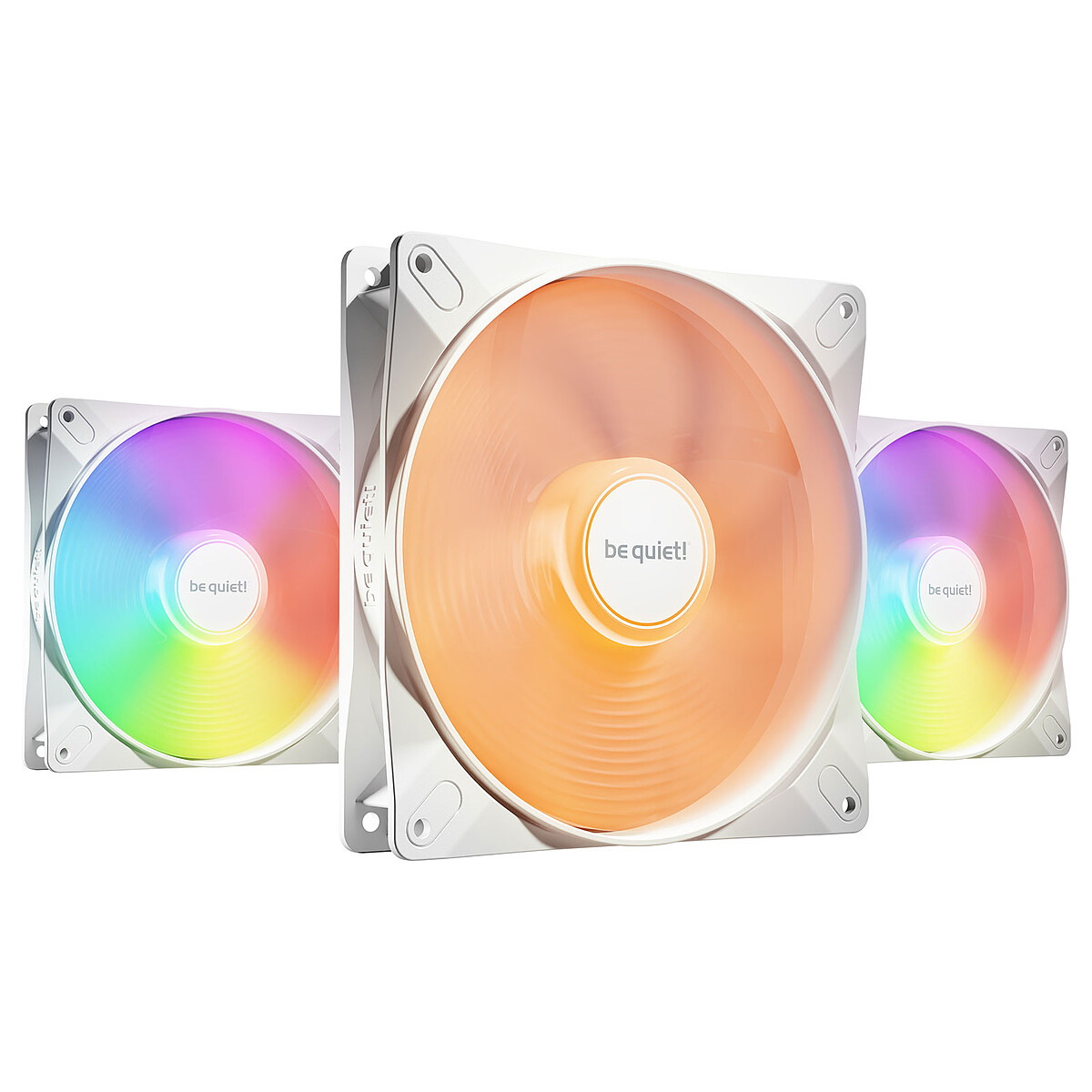 be quiet! Light Wings LX 140 mm PWM Triple Pack Blanc