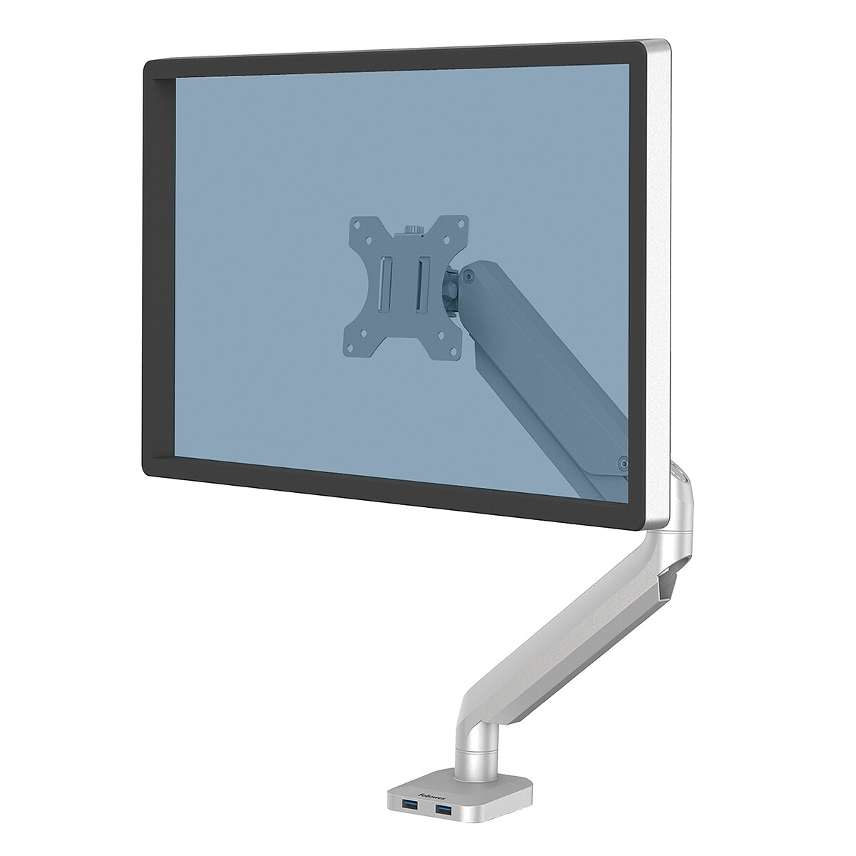 Fellowes Bras porte-écran simple Platinum Series – Argent